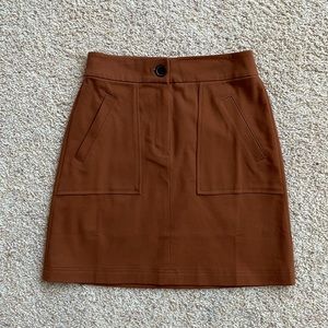NWT Ann Taylor Factory Petite Camel Brown Skirt - Size 2P